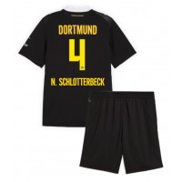 Borussia Dortmund Nico Schlotterbeck #4 Vieras Peliasu Lasten 2026-27 Lyhythihainen (+ Lyhyet housut)
